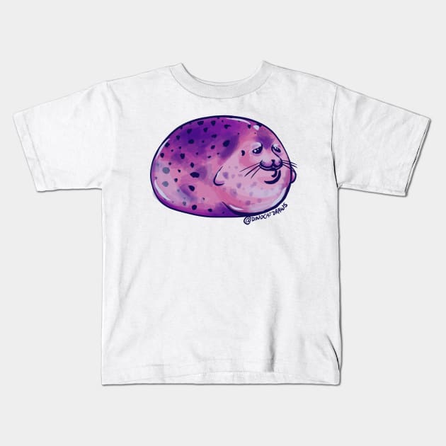 CHONK SEAL Kids T-Shirt by DinoCatDraws